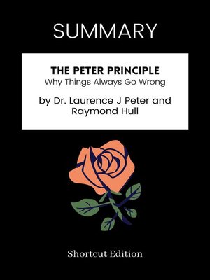 cover image of SUMMARY--The Peter Principle
